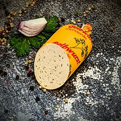 Gelbwurst mit Petersilie – frisch vom Metzger