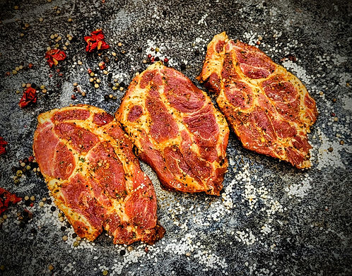 S-Kammsteaks vak. "würzig" – frisch vom Metzger